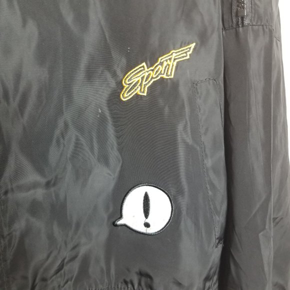 Black Flight Bomber Men's Jacket with Cool Patches XL - Picture 4 of 13